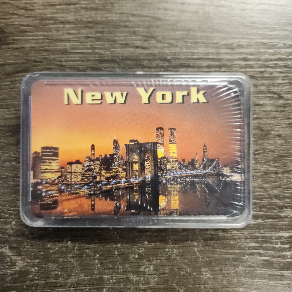 The Postcard Factory Playing Cards Multicolor‎ New York Skyline Sealed Case NEW